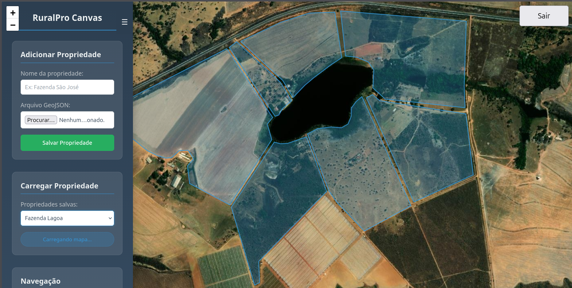 Tela do RuralPro Canvas